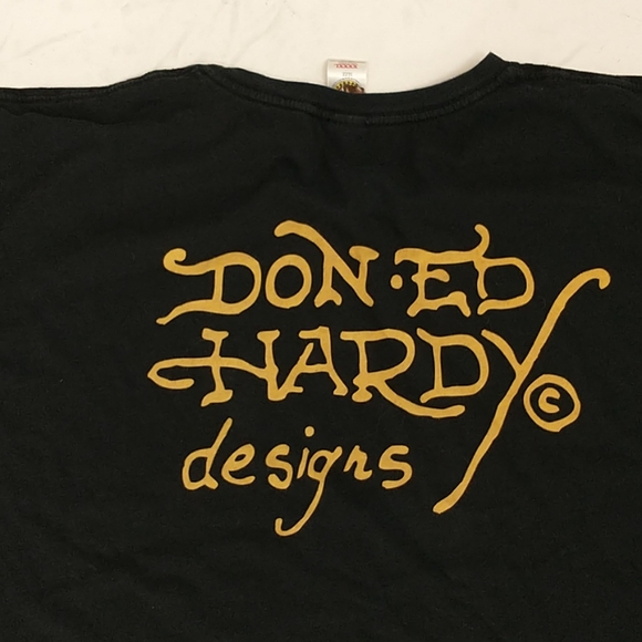 Don Ed Hardy Tee XXXXL New York City Black Skull - Picture 10 of 10